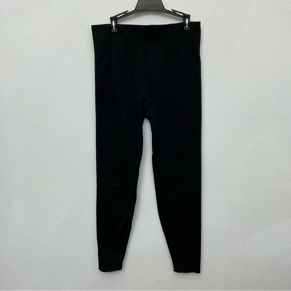 Pink Victoria's Secret Black High Rise Logo Seamless Leggings Size Med